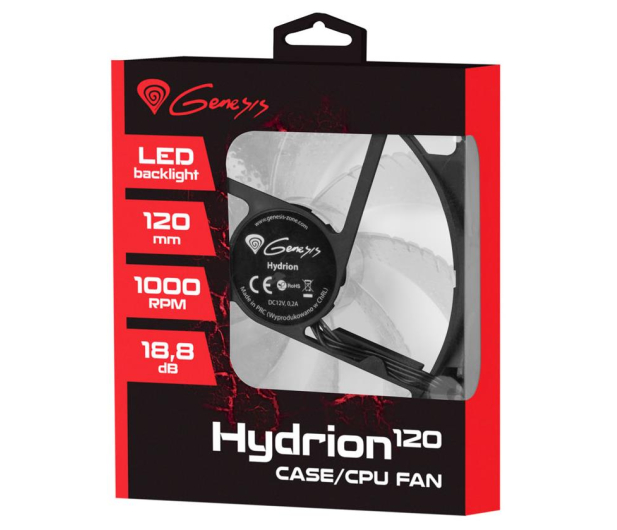NATEC Genesis Hydrion 120 LED NGF-1169 biały - 646839 - zdjęcie 5